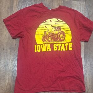 Gildan Red Iowa State Graphic Tee